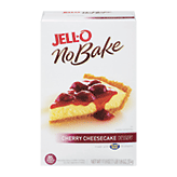 Jell-o No Bake cherry cheesecake dessert kit, includes cherry topping, filling and crust mixes Full-Size Picture